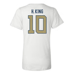 Load image into Gallery viewer, Georgia Tech Haynes King Football Jersey Women's V-Neck T-Shirt