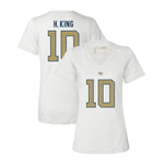 Load image into Gallery viewer, Georgia Tech Haynes King Football Jersey Women's V-Neck T-Shirt