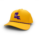 Load image into Gallery viewer, LSU Baseball Map Logo Rope Hat