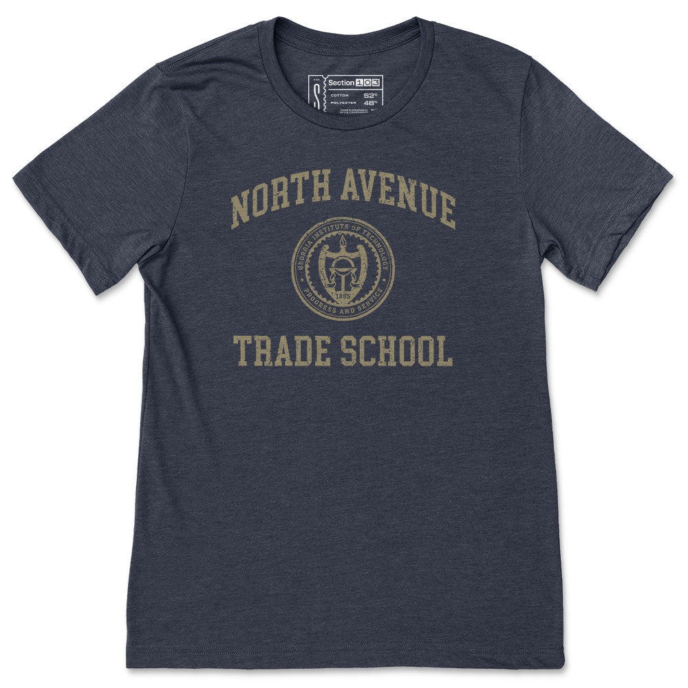 Tech North Avenue Trade School TShirt, Navy Section 103