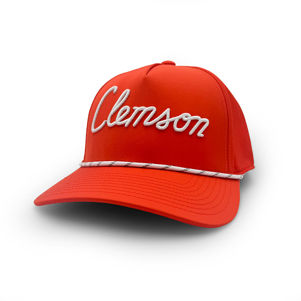 Clemson House Script Rope Hat, Orange