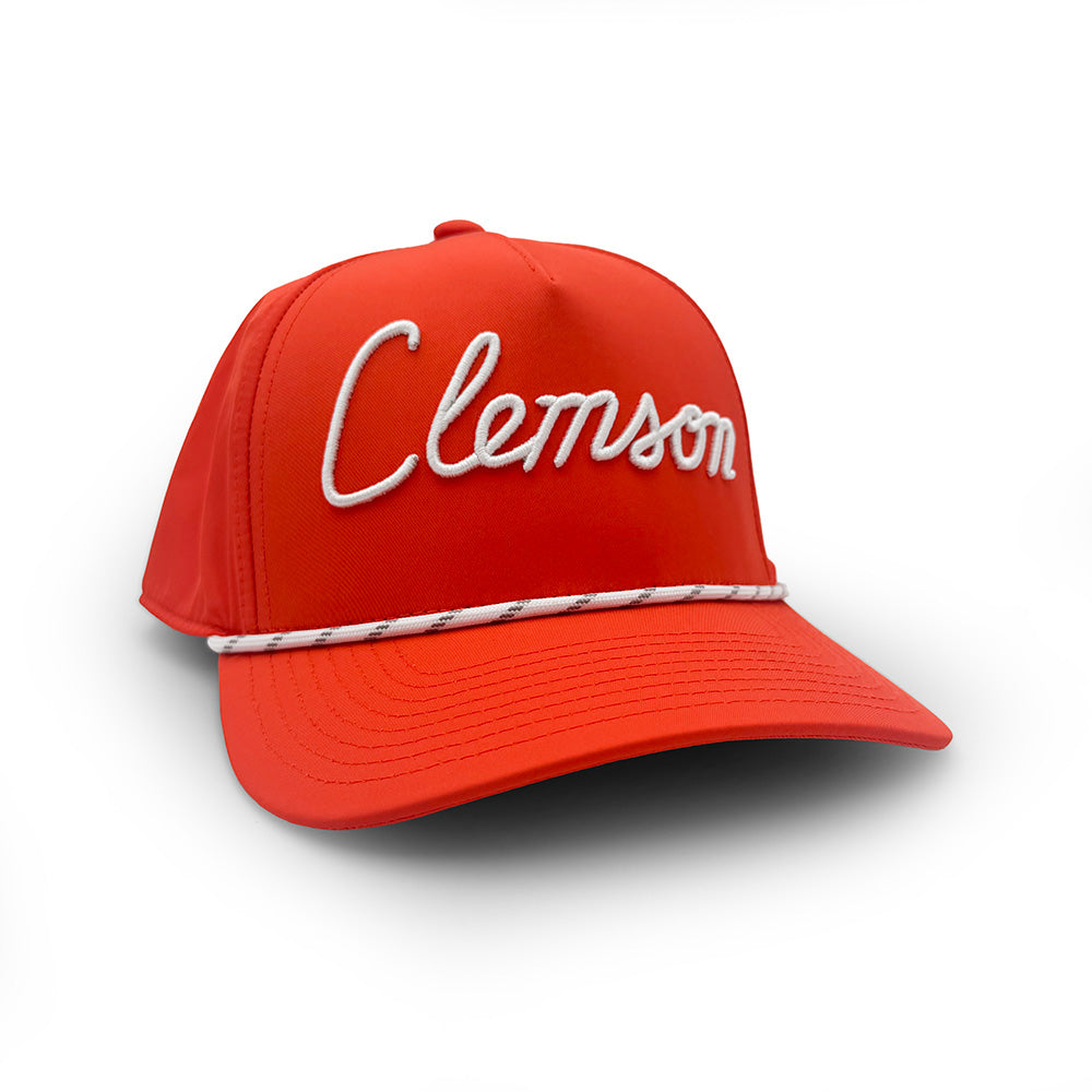 Clemson Script Merchandise Clemson House Script Rope Hat, Orange – Section 103