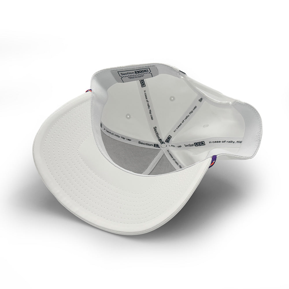 Clemson House Script Rope Hat, White