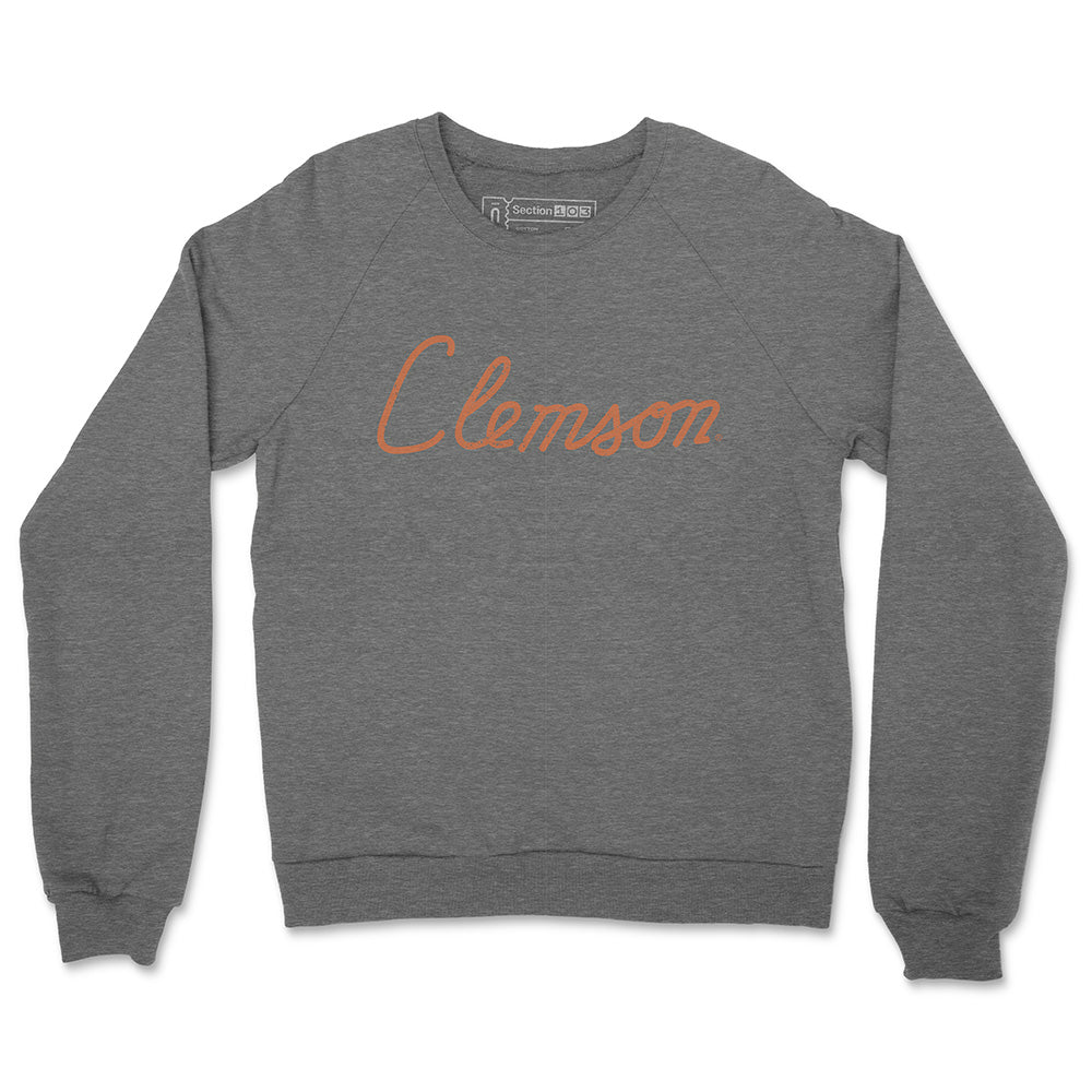 Clemson House Script Crewneck Sweatshirt
