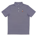Load image into Gallery viewer, Clemson Swinging Tiger Golf Club Pattern Performance Polo
