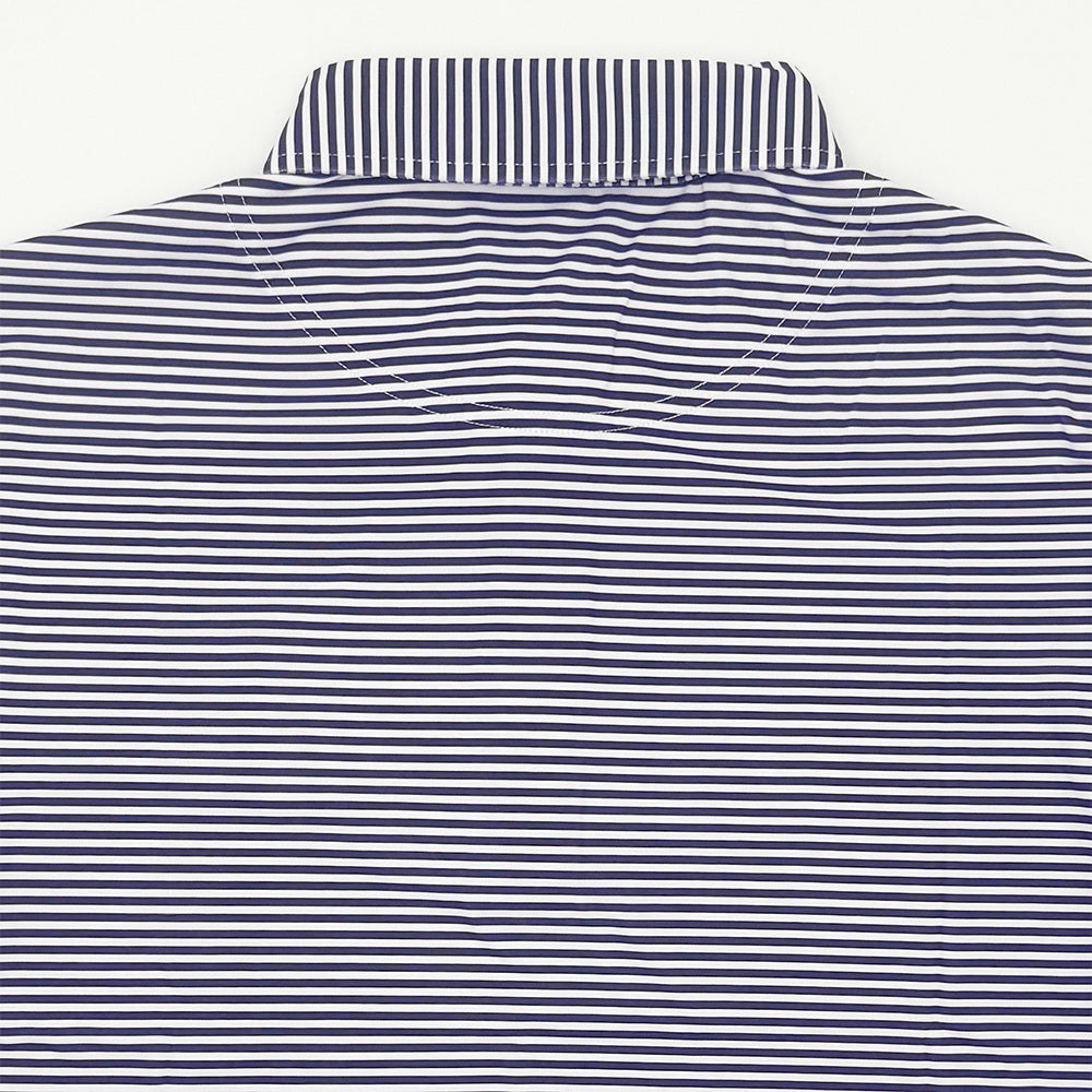 Clemson Golf Swinging Tiger Striped Performance Polo