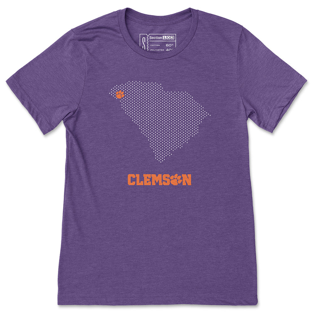 Clemson Mesh Map T-Shirt