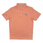 Load image into Gallery viewer, Clemson Palmetto Logo Map Pattern Performance Polo
