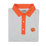 Load image into Gallery viewer, Clemson Contrast Collar Performance Polo
