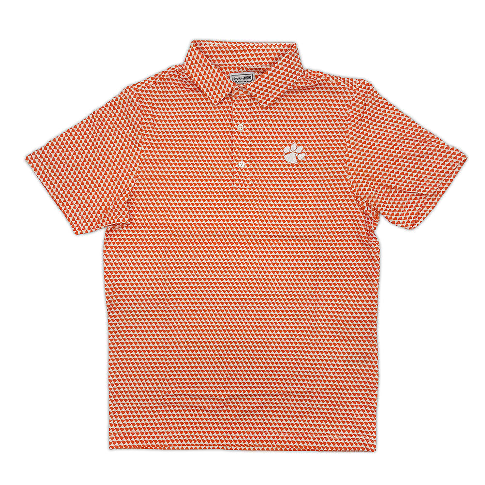 Clemson Map Pattern Performance Polo