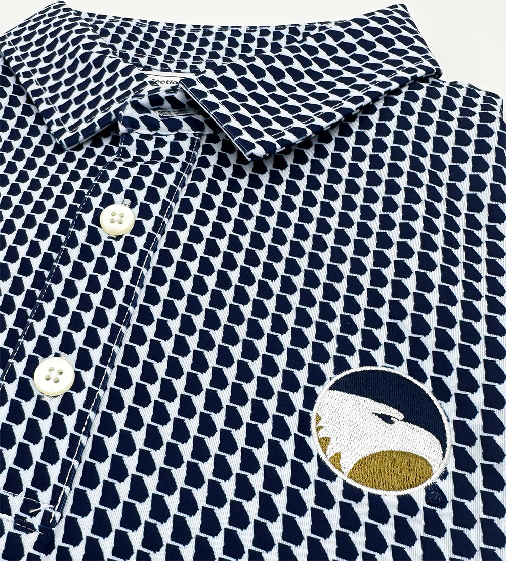 Georgia Southern Map Pattern Performance Polo