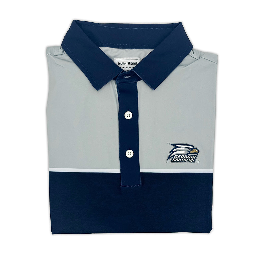 Georgia Southern Color Block Performance Polo
