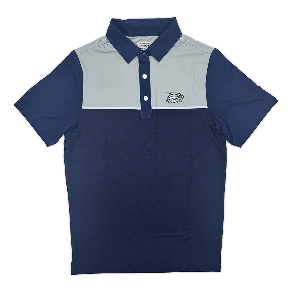 Georgia Southern Color Block Performance Polo