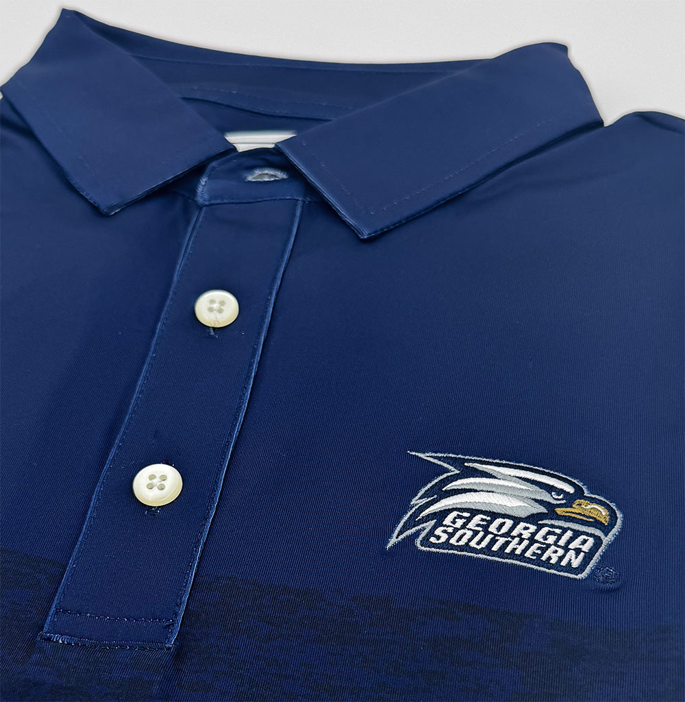 Georgia Southern Heather Block Performance Polo