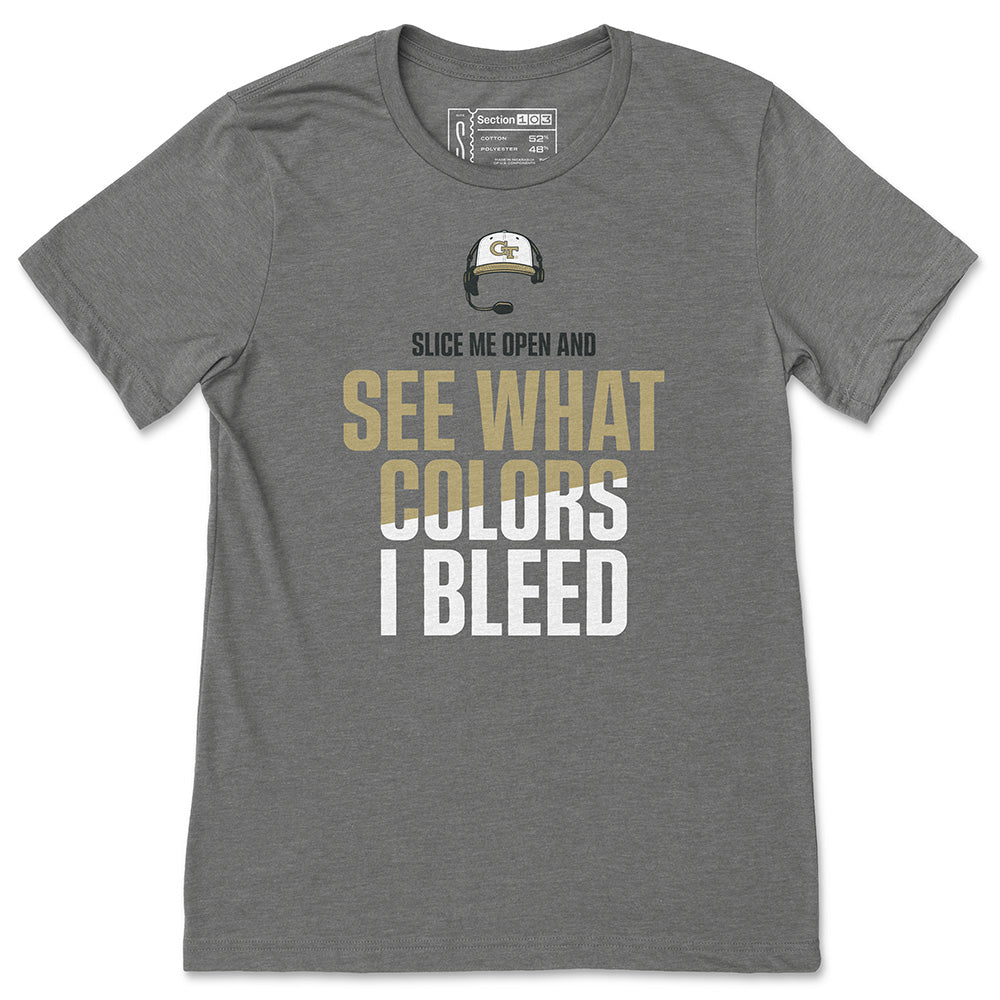 Georgia Tech "See What Colors I Bleed" T-Shirt
