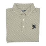 Load image into Gallery viewer, Georgia Tech Golfing Buzz Golf Club Pattern Performance Polo
