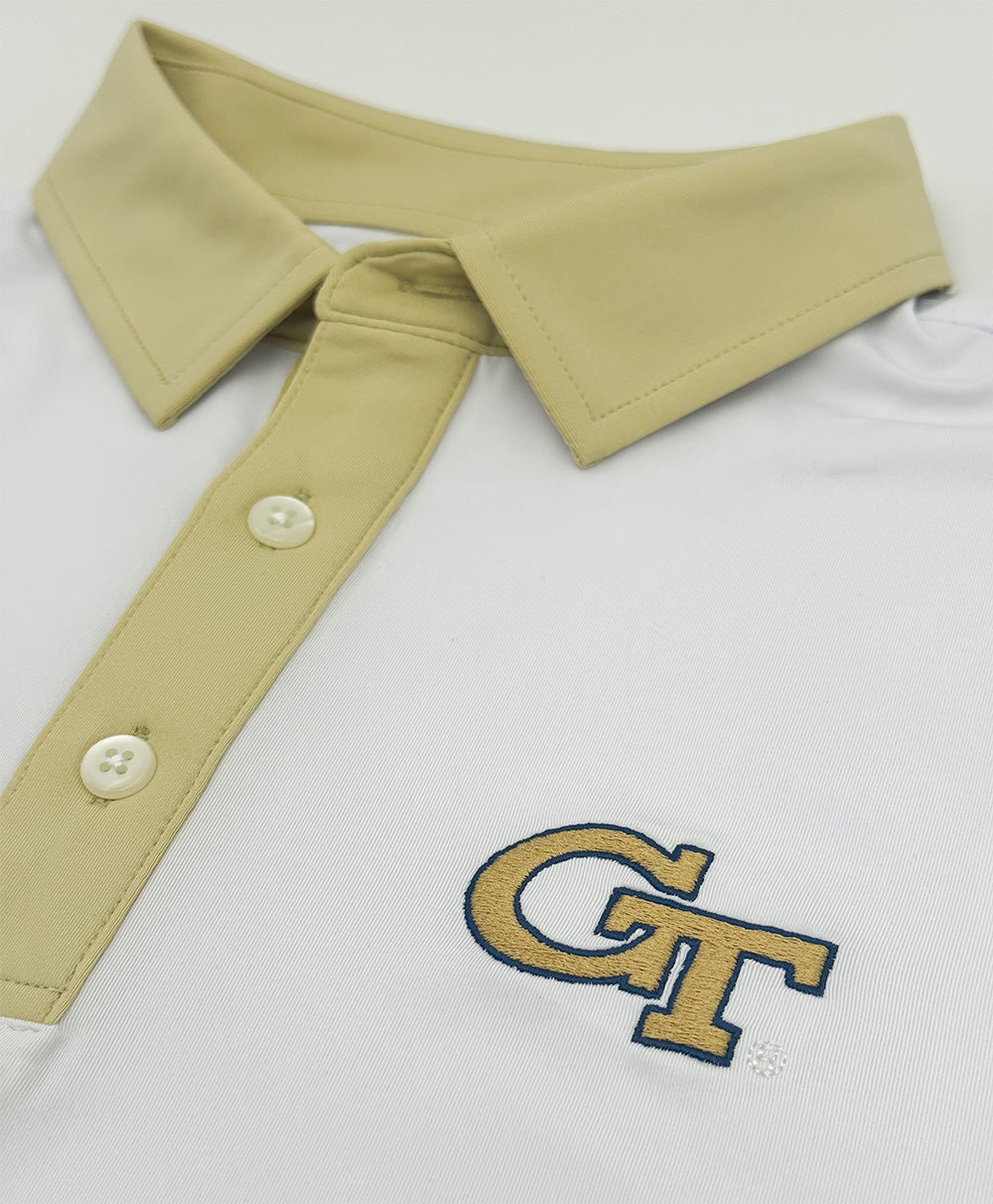 Georgia Tech Contrast Collar Performance Polo