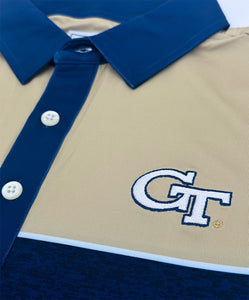 Georgia Tech Color Block Performance Polo
