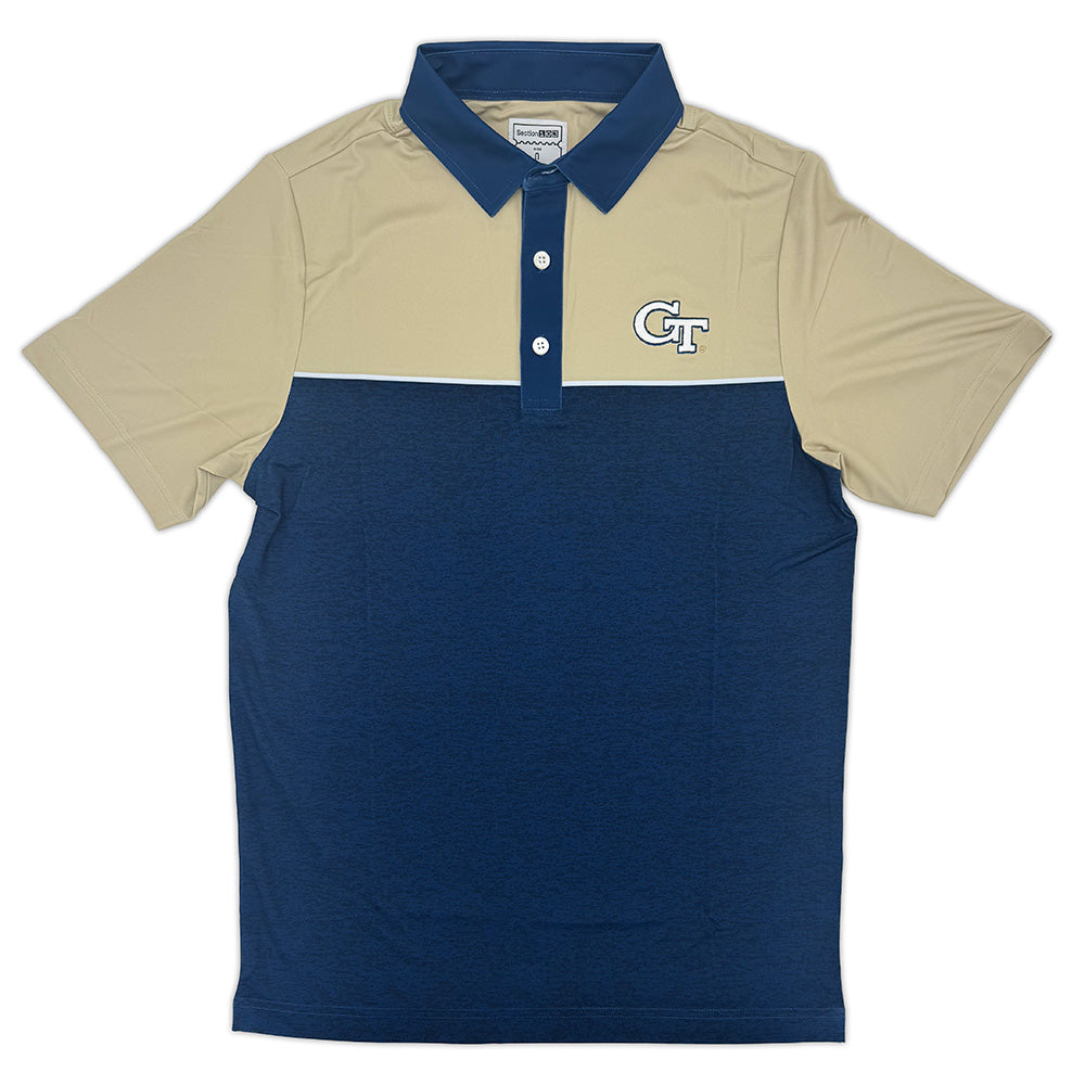 Georgia Tech Color Block Performance Polo