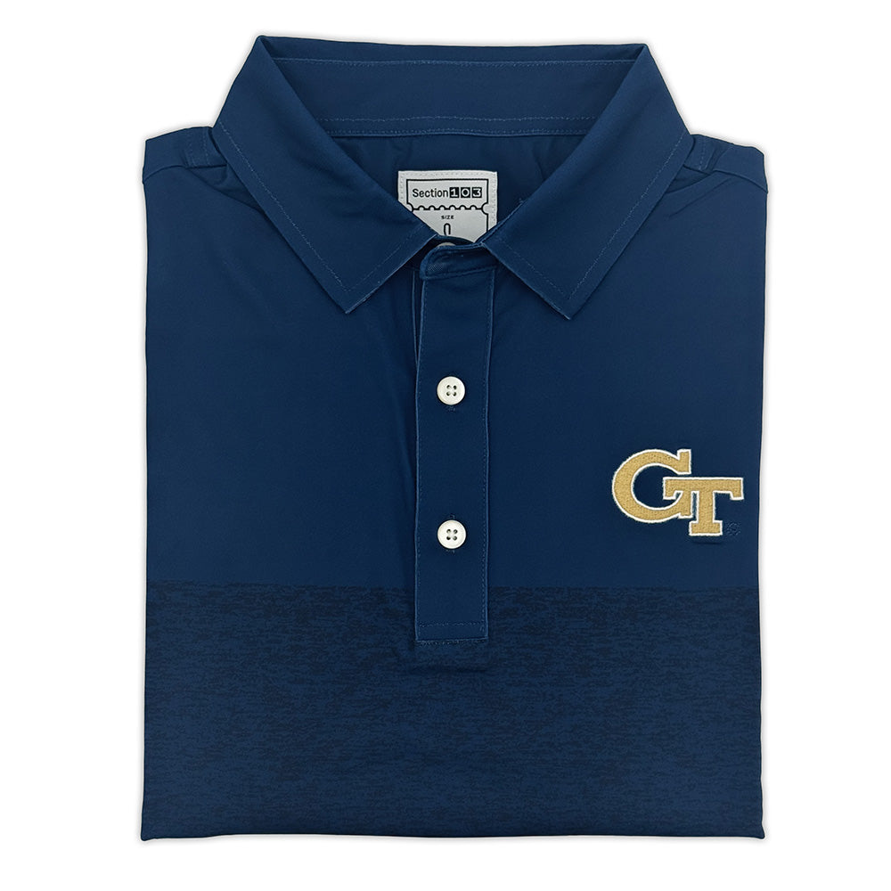 Georgia Tech Heather Block Performance Polo