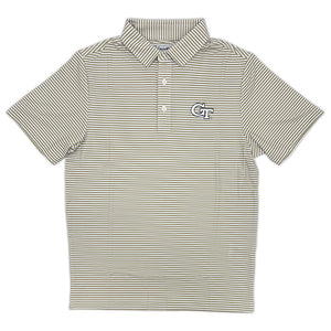 Georgia Tech Striped Performance Polo