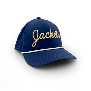 Georgia Tech Jackets Script Rope Hat, Navy
