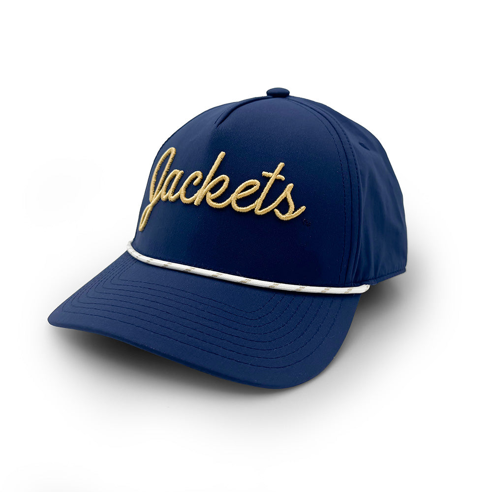 Georgia Tech Jackets Script Rope Hat, Navy