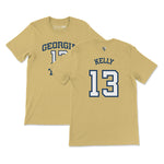 Load image into Gallery viewer, Georgia Tech Miles Kelly Basketball Jersey T-Shirt, Gold
