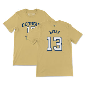 Georgia Tech Miles Kelly Basketball Jersey T-Shirt, Gold