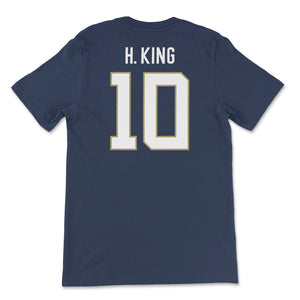 Georgia Tech Haynes King Football Jersey T-Shirt, Navy