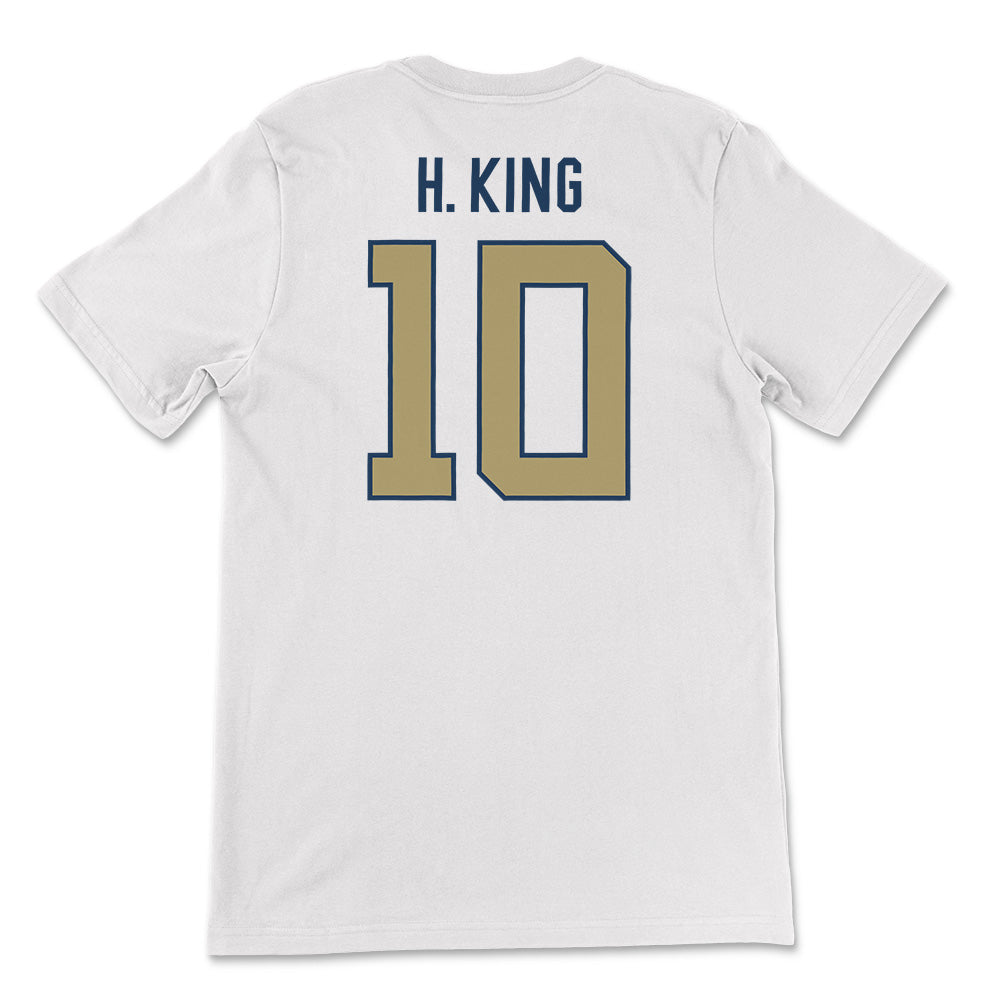 Georgia Tech Haynes King Football Jersey T-Shirt, White