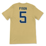 Load image into Gallery viewer, Georgia Tech Zach Pyron Football Jersey T-Shirt, Gold
