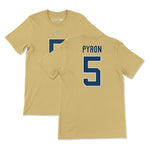 Load image into Gallery viewer, Georgia Tech Zach Pyron Football Jersey T-Shirt, Gold
