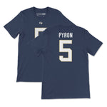Load image into Gallery viewer, Georgia Tech Zach Pyron Football Jersey T-Shirt, Navy
