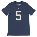 Load image into Gallery viewer, Georgia Tech Zach Pyron Football Jersey T-Shirt, Navy
