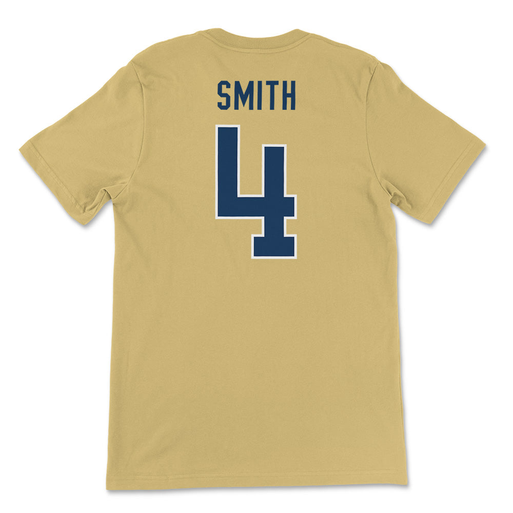 Georgia Tech Dontae Smith Football Jersey T-Shirt, Gold