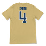 Load image into Gallery viewer, Georgia Tech Dontae Smith Football Jersey T-Shirt, Gold
