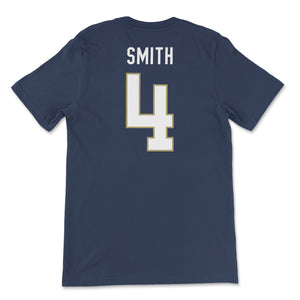 Georgia Tech Dontae Smith Football Jersey T-Shirt, Navy