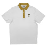 Load image into Gallery viewer, Georgia Tech Vintage Power T Contrast Collar Performance Polo
