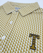 Load image into Gallery viewer, Georgia Tech Vintage Power T Map Pattern Performance Polo
