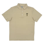 Load image into Gallery viewer, Georgia Tech Vintage Power T Striped Performance Polo

