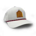 Load image into Gallery viewer, Iowa State 5-Bar Logo PVC Patch Rope Hat
