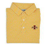 Load image into Gallery viewer, Iowa State Map Pattern Performance Polo, Gold
