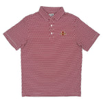 Load image into Gallery viewer, Iowa State Map Pattern Performance Polo, Cardinal
