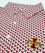 Load image into Gallery viewer, Iowa State Vintage Tornado Pattern Performance Polo
