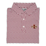 Load image into Gallery viewer, Iowa State Vintage Tornado Pattern Performance Polo
