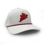 Load image into Gallery viewer, Iowa State Punching Cy Logo Rope Hat
