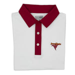 Load image into Gallery viewer, Iowa State Vintage Tornado Logo Contrast Collar Performance Polo
