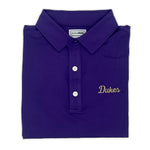 Load image into Gallery viewer, James Madison Vintage Dukes Script Performance Polo
