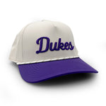 Load image into Gallery viewer, James Madison Vintage Dukes Script Two-Tone Rope Hat
